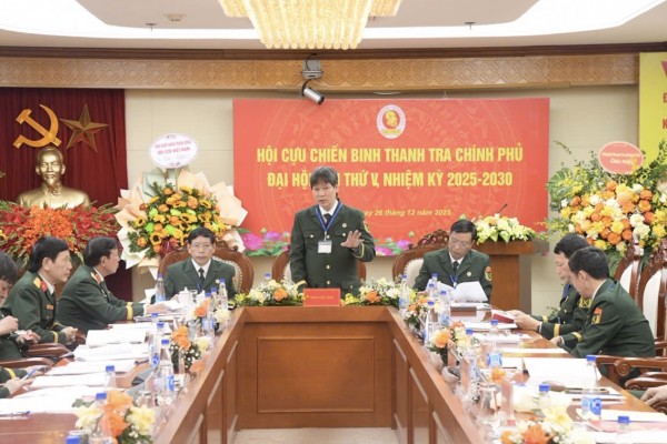 Nhất trí thông qua Nghị quyết Đại hội Hội Cựu chiến binh Thanh tra Chính phủ lần thứ V, nhiệm kỳ 2025 – 2030